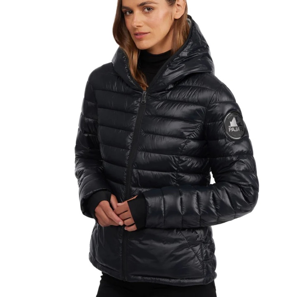 PAJAR Black Vela Packable Puffer, Black, XS NWT